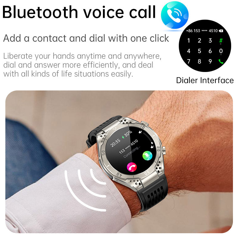 Akeleo AMOLED Business ECG/HRV Blood Glucose Heart Rate and Blood Pressure Health Smart Watch