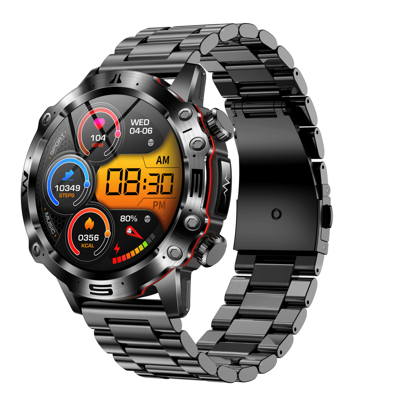 Akeleo ECG/EKG HRV Professional Sports Blood Glucose Blood Pressure Monitoring and Health Smart Watch
