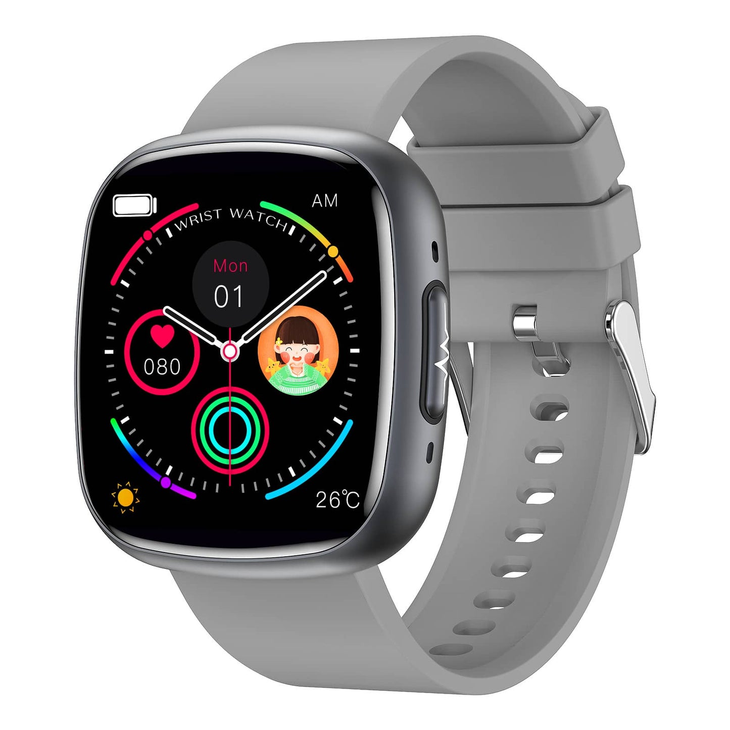 Akeleo Continuous Blood Glucose Blood Pressure ECG/EKG Heart Rate Monitoring Health Smart Watch