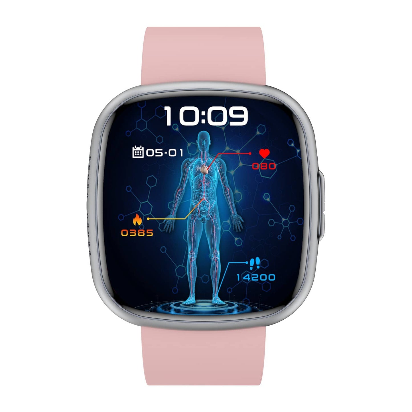 Akeleo Continuous Blood Glucose Blood Pressure ECG/EKG Heart Rate Monitoring Health Smart Watch