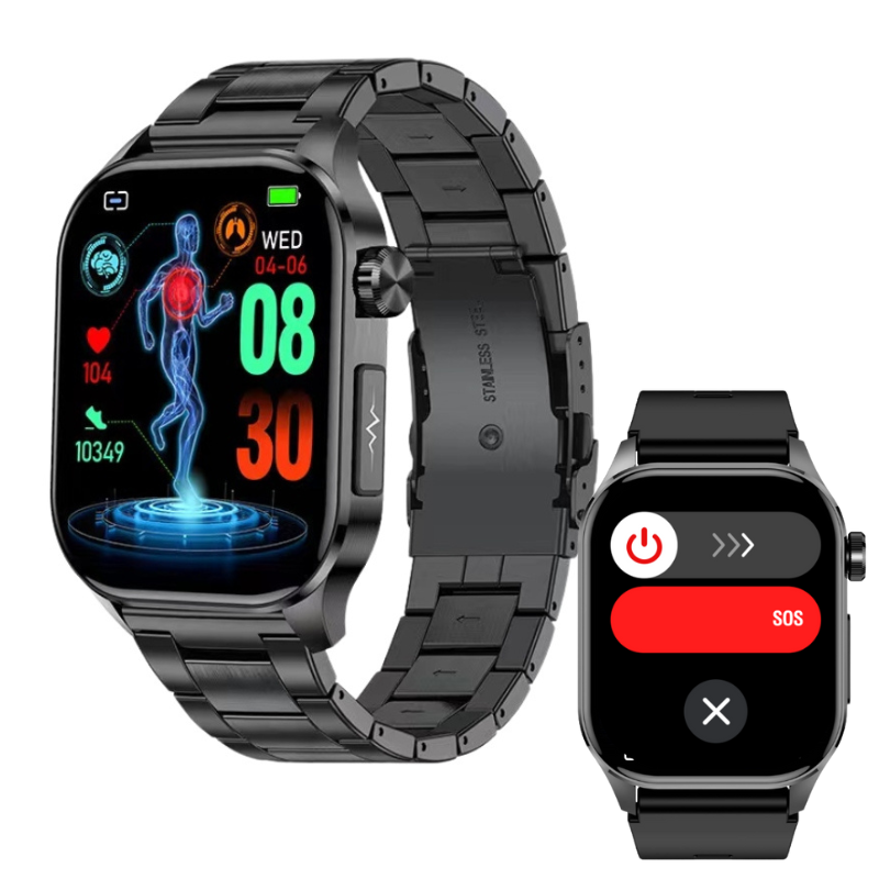 Akeleo ECG/EKG Blood Sugar Blood Pressure Call Intelligent Health Management Smart Watch