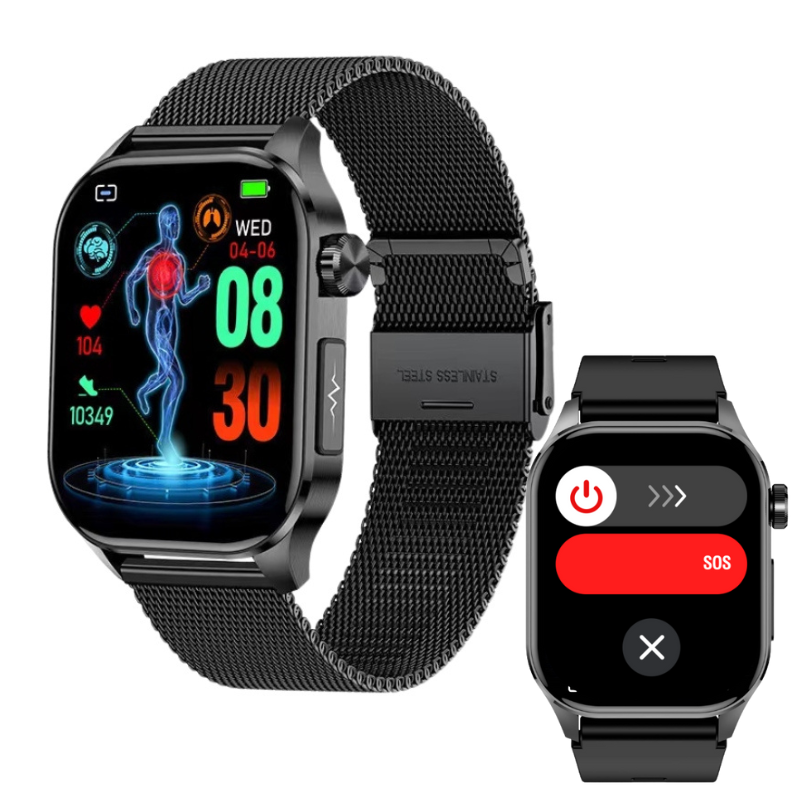 Akeleo ECG/EKG Blood Sugar Blood Pressure Call Intelligent Health Management Smart Watch