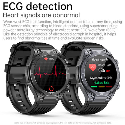 AMOLED Business ECG/HRV Blood Glucose Heart Rate and Blood Pressure Health Smart Watch