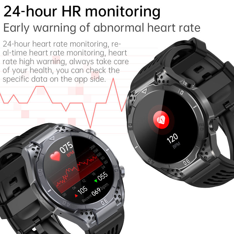 AMOLED Business ECG/HRV Blood Glucose Heart Rate and Blood Pressure Health Smart Watch