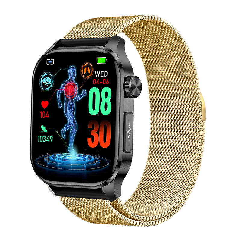 Akeleo ECG/EKG Blood Sugar Blood Pressure Call Intelligent Health Management Smart Watch