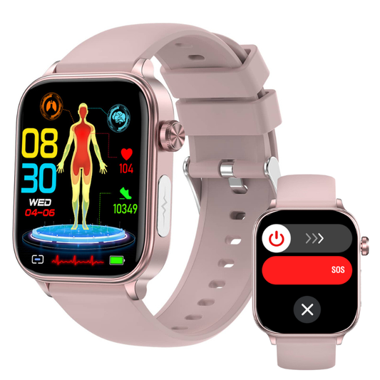 Akeleo Professional ECG HRV Blood Glucose Blood Pressure Health Smart Call Watch