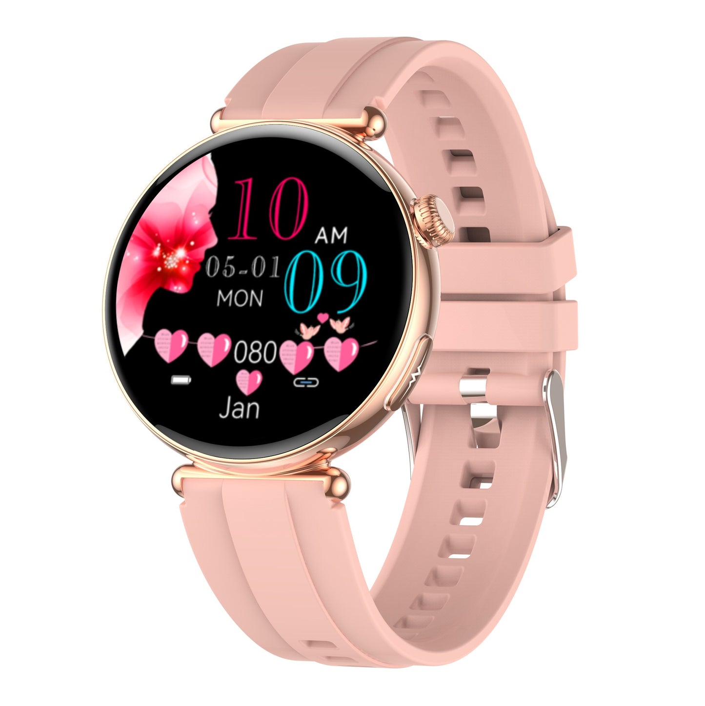 Akeleo Blood Glucose Blood Lipid ECG Suga Pro Monitoring Women's Smart Watch