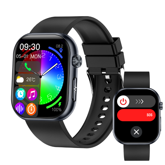 Akeleo Blood Sugar Blood Pressure ECG/EKG Heart Rate HRV Monitoring Health Smart Watch 2025