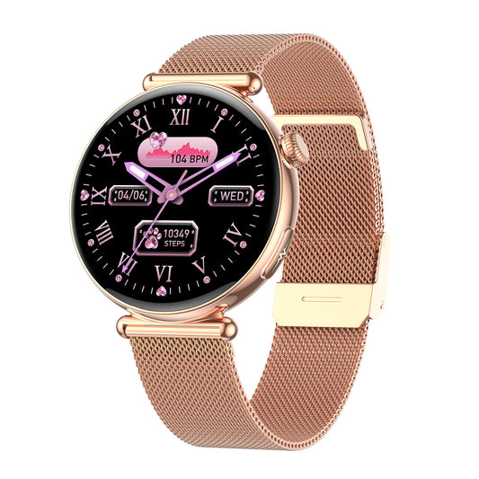 Akeleo Blood Glucose Blood Lipid ECG Suga Pro Monitoring Women's Smart Watch