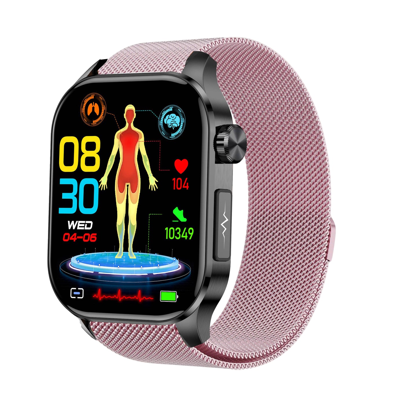 Akeleo ECG/EKG Blood Sugar Blood Pressure Call Intelligent Health Management Smart Watch