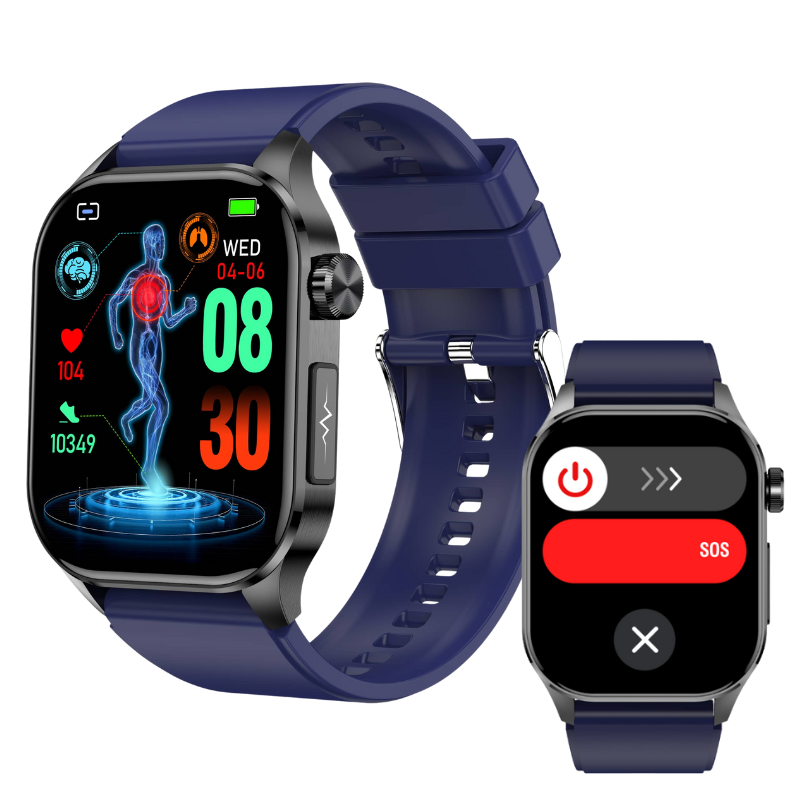 Akeleo ECG/EKG Blood Sugar Blood Pressure Call Intelligent Health Management Smart Watch