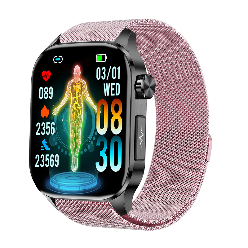 Akeleo ECG/EKG Blood Sugar Blood Pressure Call Intelligent Health Management Smart Watch