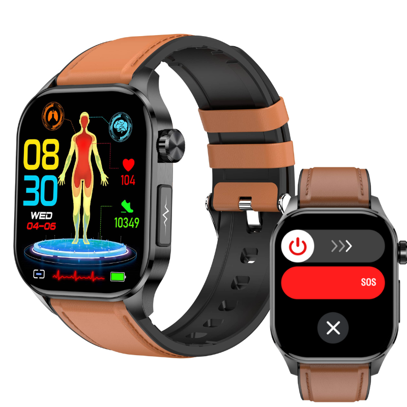 Akeleo ECG/EKG Blood Sugar Blood Pressure Call Intelligent Health Management Smart Watch