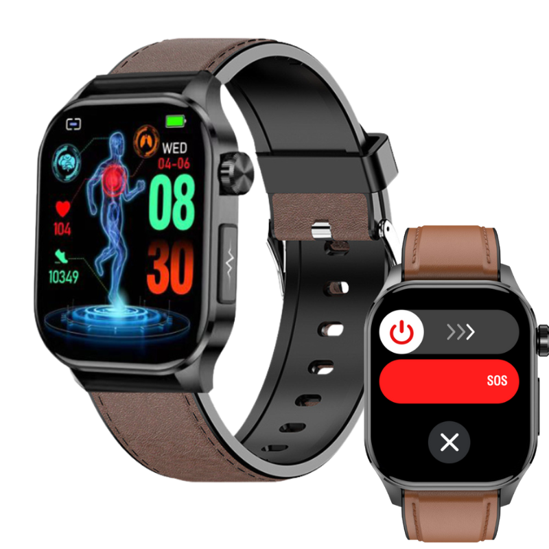 Akeleo ECG/EKG Blood Sugar Blood Pressure Call Intelligent Health Management Smart Watch