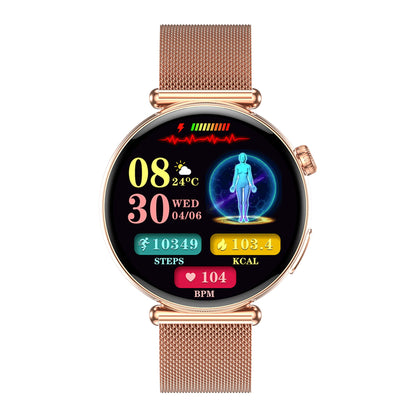Akeleo Blood Glucose Blood Lipid ECG Suga Pro Monitoring Women's Smart Watch