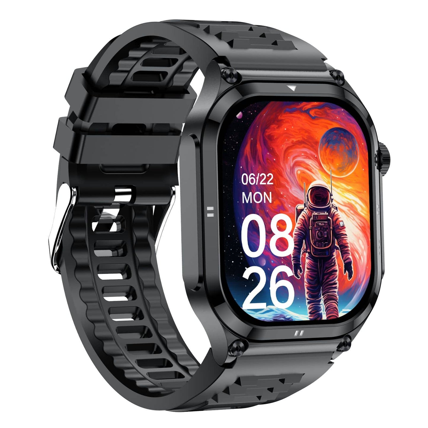 AMOLED Slim Blood Glucose Outdoor ECG/EKG Bluetooth Calls Health Measurement Smart Watch