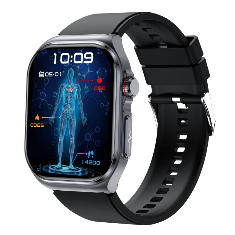 AMOLED High End Electrocardiogram Micro Physical Examination HRV Blood Glucose Heart Rate  Health Management Watch