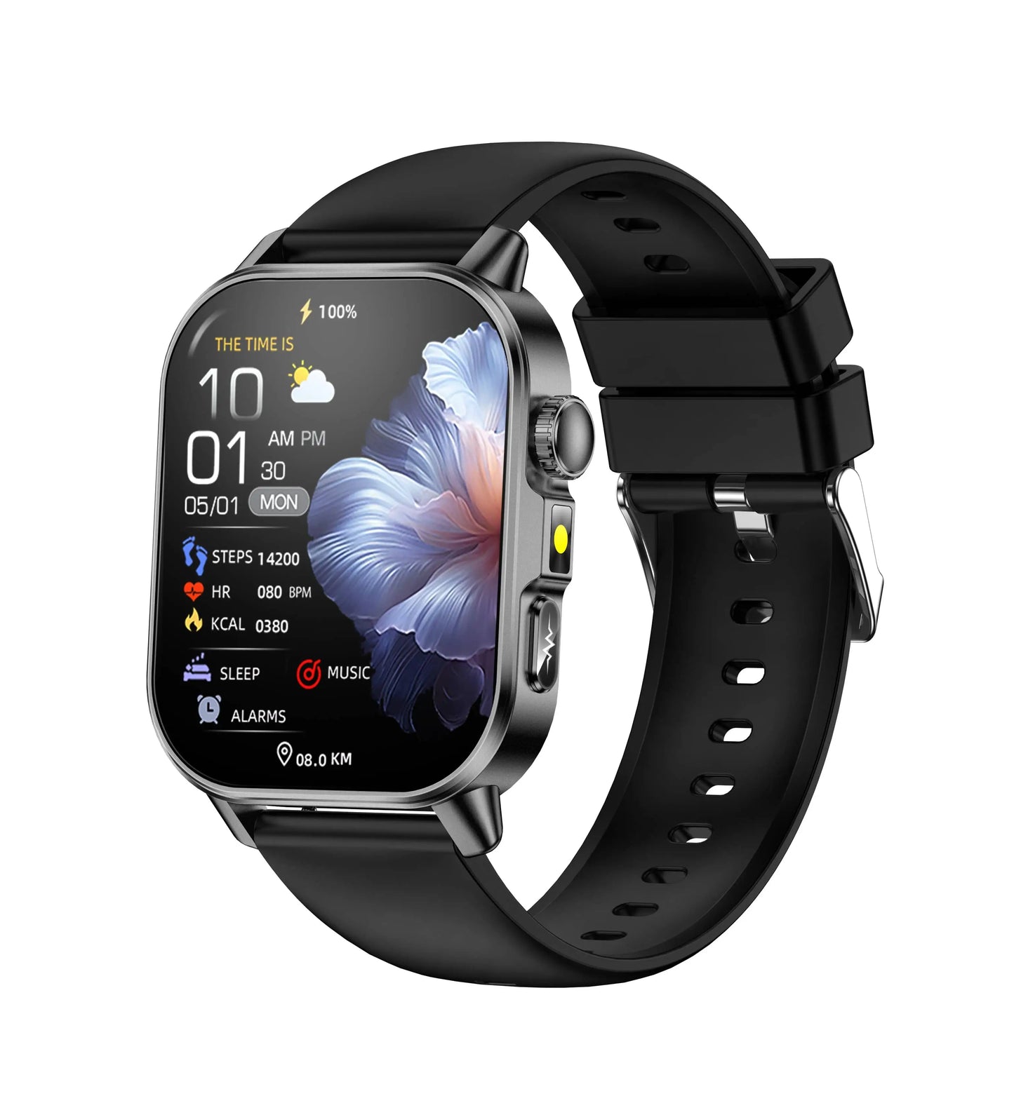 Akeleo One-click Blood Glucose Blood Pressure ECG/EKG HRV Heart Measurement Health Smart Watch