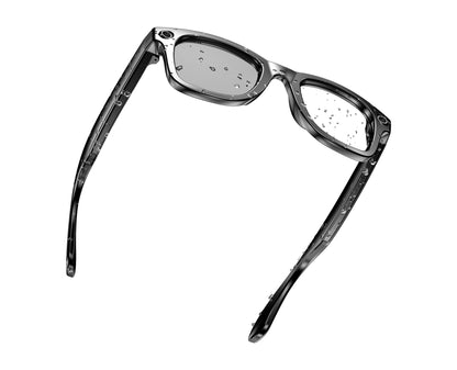 Akeleo AI Smart Camera Glasses with 4K Ultra-Wide Anti-Shake Camera, HD 1080P Videos, Vlog Recording, AI Translation, AI Voice Assistant, Open Ears, Wi-Fi Transmission, Music Control