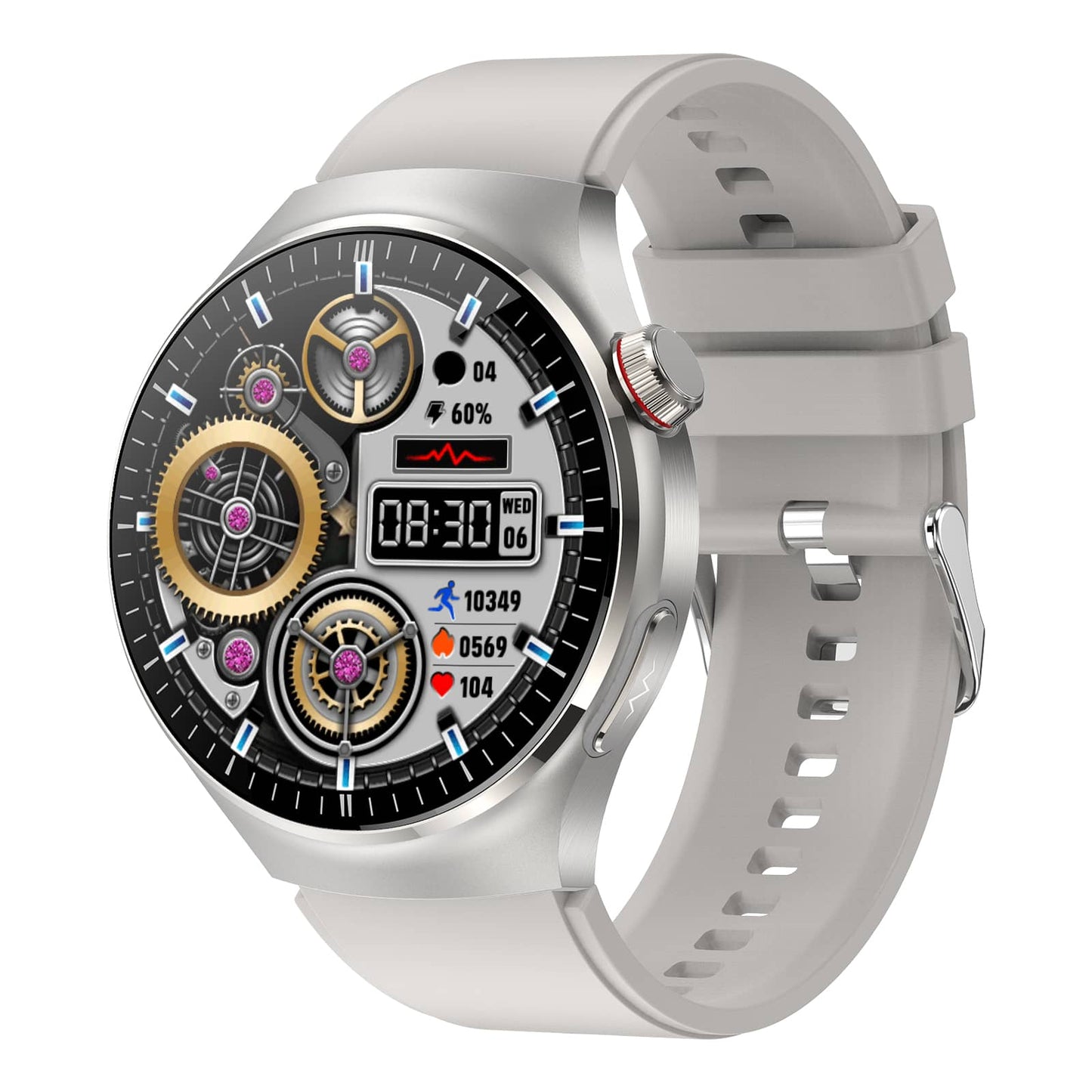 One Click ECG Body Fat Blood Glucose Uric Acid Monitoring Bluetooth Calling SOS Alert Smart Health Sports Watch