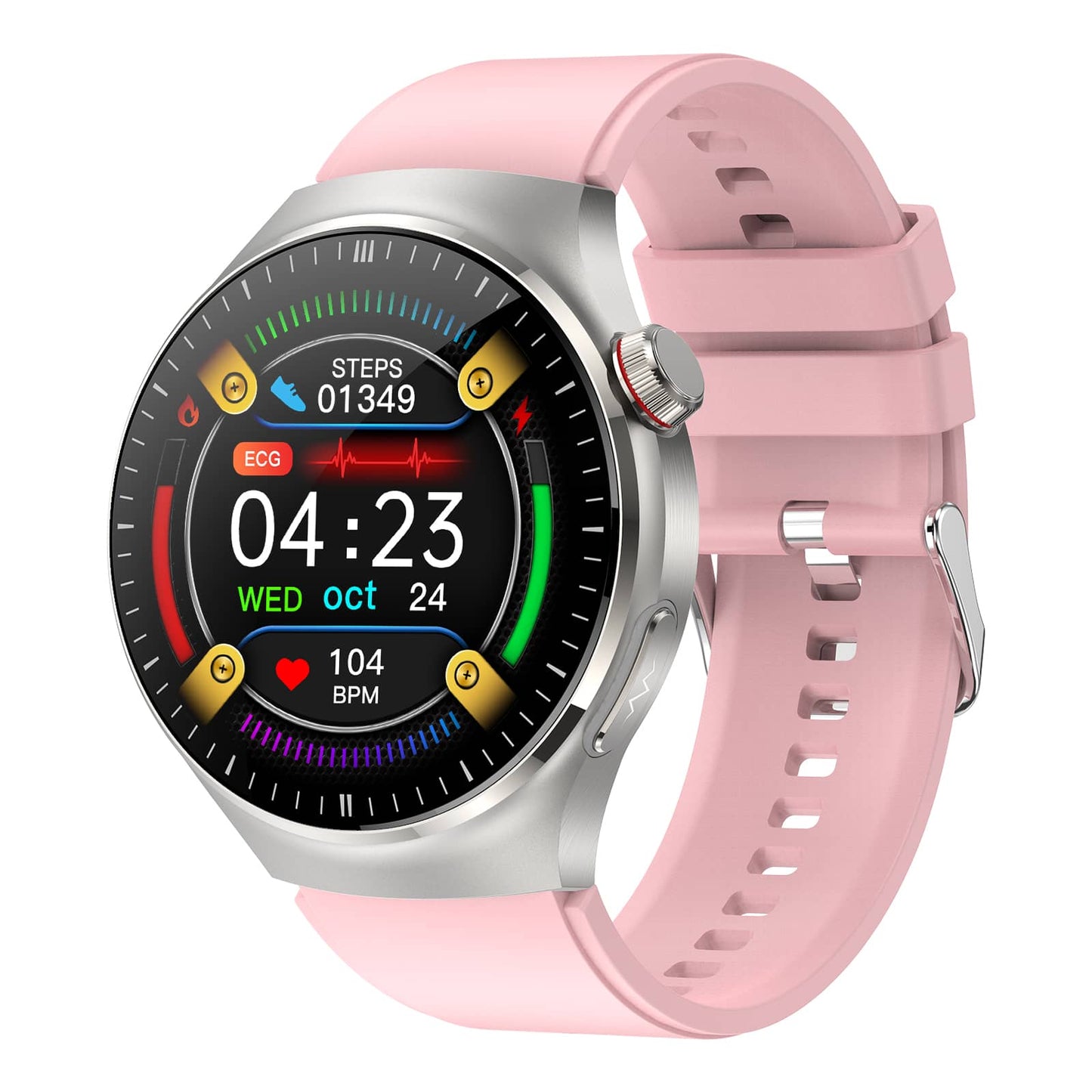 One Click ECG Body Fat Blood Glucose Uric Acid Monitoring Bluetooth Calling SOS Alert Smart Health Sports Watch